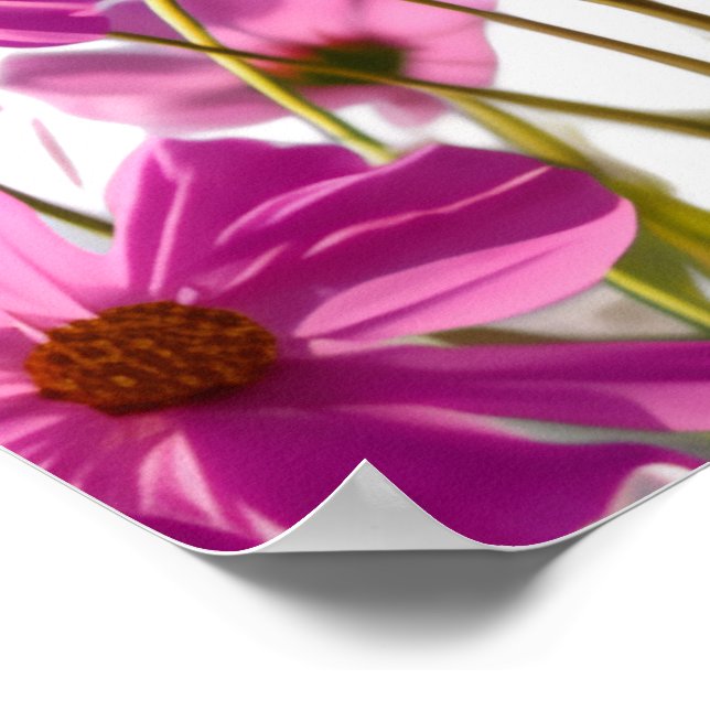 Póster Flat Save The Date Card (Esquina)