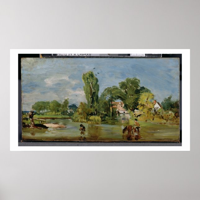 Póster Flatford Mill, c.1810-11 (aceite en panel) (Frente)