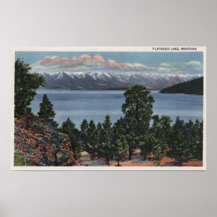 Póster Flathead Lake, Montana