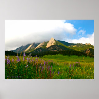 Póster Flatiras de Chautauqua - Boulder, Colorado