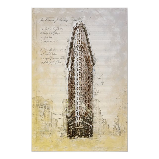 Póster Flatiron Building (Anverso)