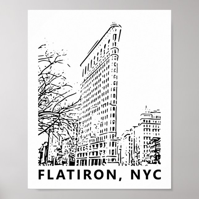 Póster Flatiron Building Art Poster (Frente)