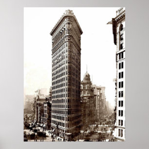 Póster Flatiron que construye 1910