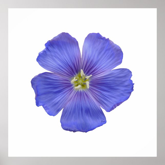 Póster Flaux azul #1 (Frente)