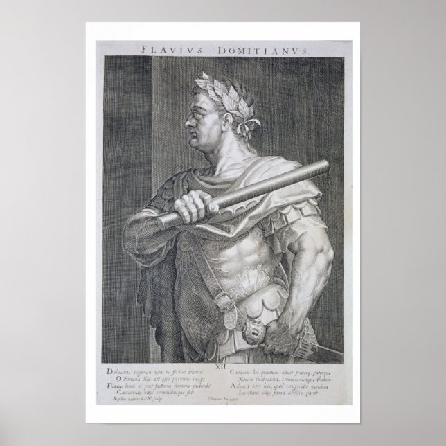 Póster Flavius Domitian (AD 51 - AD 96) Emperor of Rome 8 (Frente)