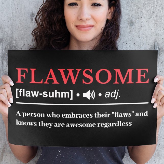 Póster Flawsome - definición de Personalizable (Subido por el creador)