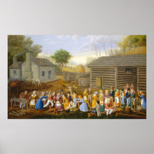 Póster Flax Scutching Bee - Linton Park Bella Artes Poste