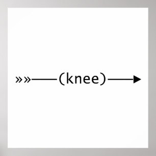 Póster Flecha a rodilla
