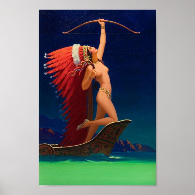 Póster Flecha inflamada - Edward Mason Eggleston Poster (Frente)