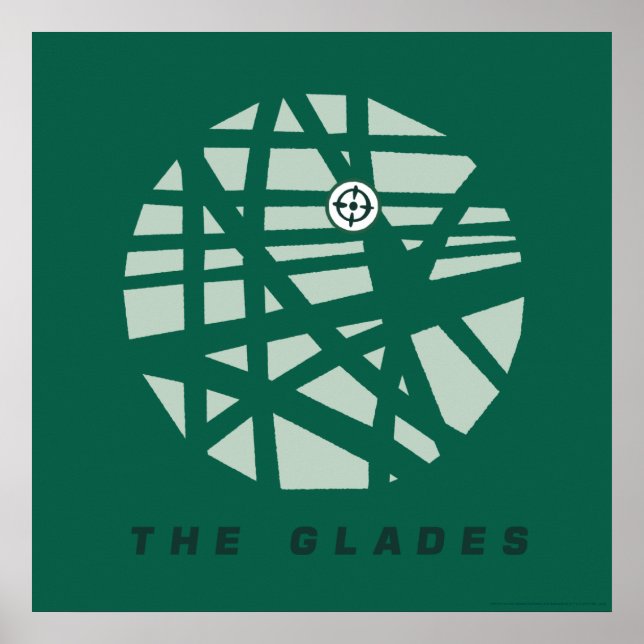 Póster Flecha | Mapa de Glades City (Frente)