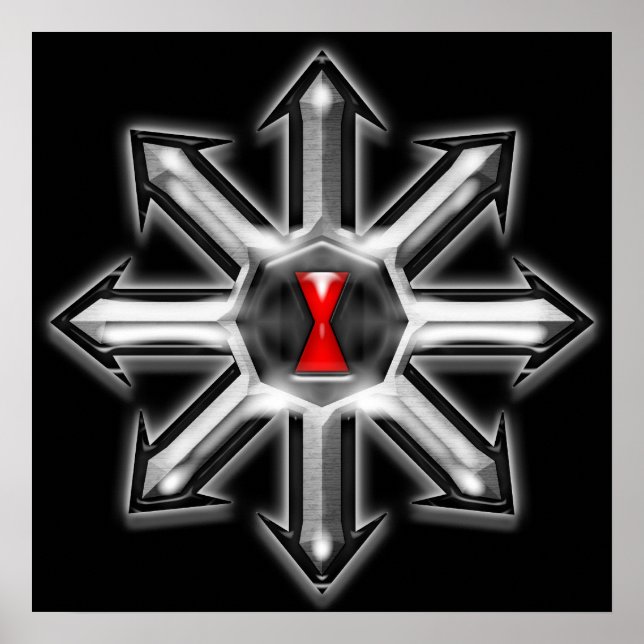 Póster Flechas de caos - Viuda negra (Frente)