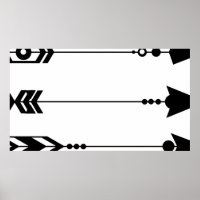 Flechas de Relieve metalizado de oro tribal boho