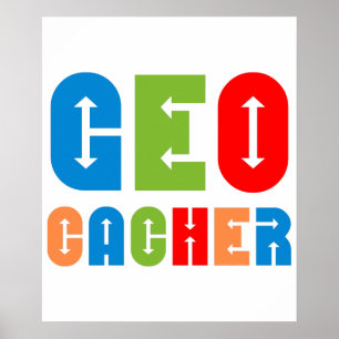 Póster Flechas geocásicas coloridas