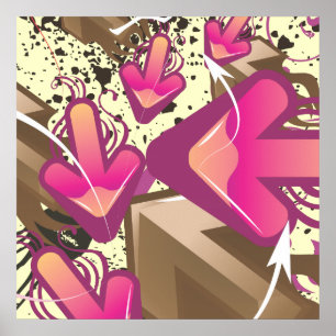 Póster Flechas gruesas