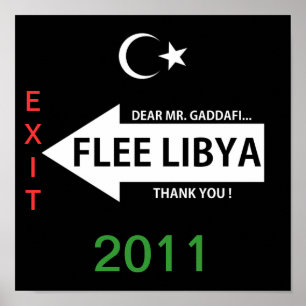 PÓSTER FLEE LIBYA