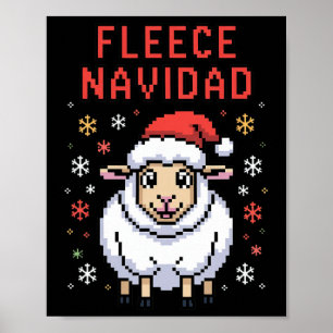 Póster Fleece Navidad Brilla de Navidades divertidos