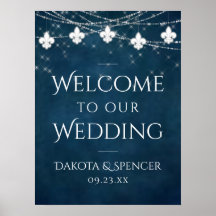 Fleur Azul de Lis Fairy Light | RÓTULO BODA