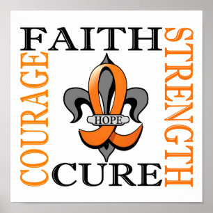 Póster Fleur De Lis 3 Leukemia