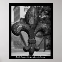 Fleur de lis Natchitoches de hierro forjado