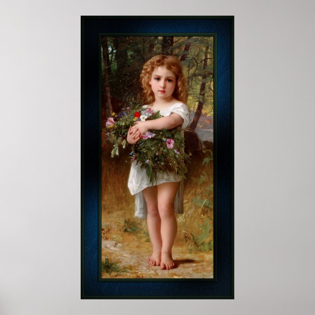 Póster Fleurs De Printemps de William Bouguereau (Frente)