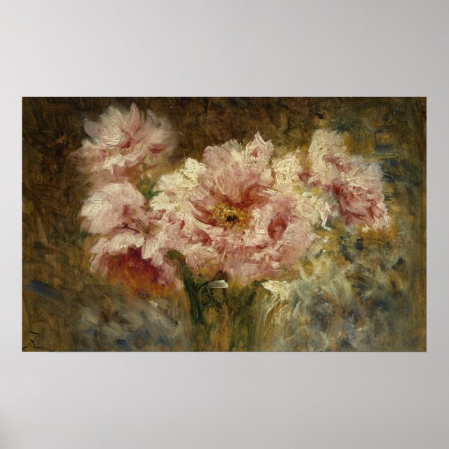 Póster Fleurs - Félix Ziem (Frente)