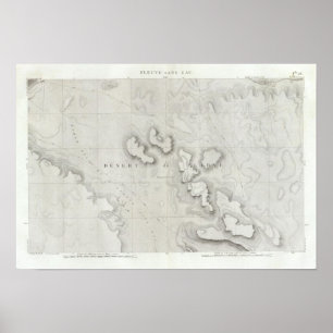 Póster Fleuve sin el agua, Egipto