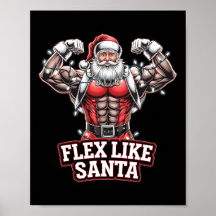 Póster Flex Como Santa Claus Navidades De Construcción De