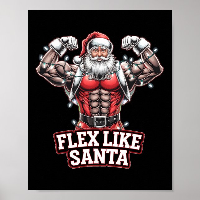 Póster Flex Como Santa Claus Navidades De Construcción De (Frente)