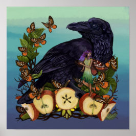 Póster Flights of Fantasy Raven Faery Art