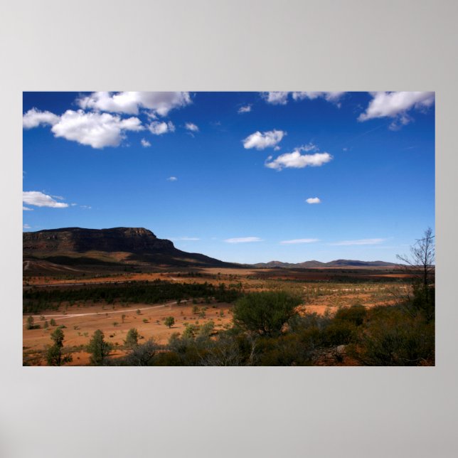 Póster Flinders Ranges fuera de Australia (Frente)
