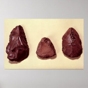 Póster Flint axe heads