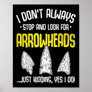 Póster Flint de caza de punta de flecha S