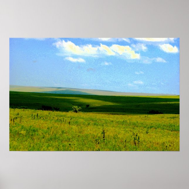 Póster Flint Hills de Kansas (Frente)