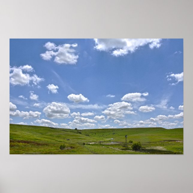 Póster Flint Hills Ranch, Kansas (Frente)