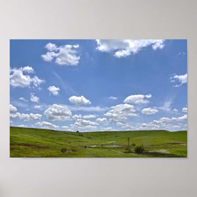 Póster Flint Hills Ranch, Kansas (Frente)