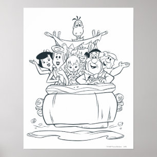 Póster Flintstones Families1
