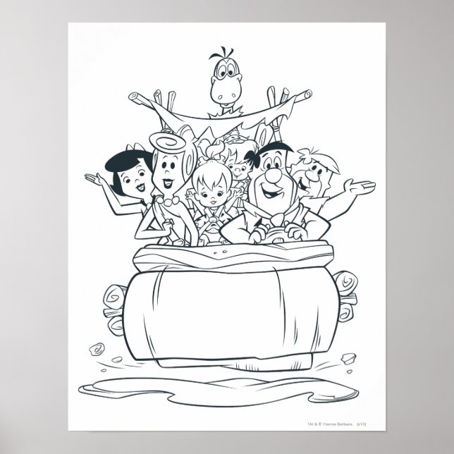Póster Flintstones Families1 (Frente)