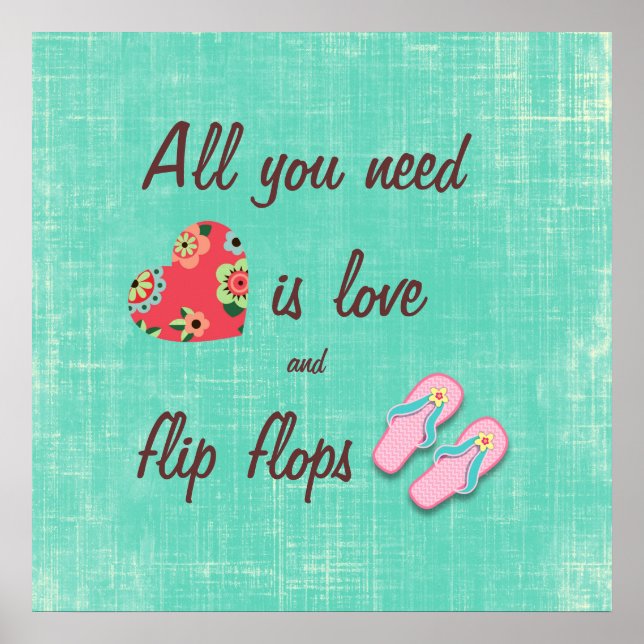 Póster Flip Flop Love Cita (Frente)