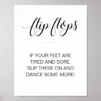 Flip Flops moderno Bailando zapatos Boda Rótulo
