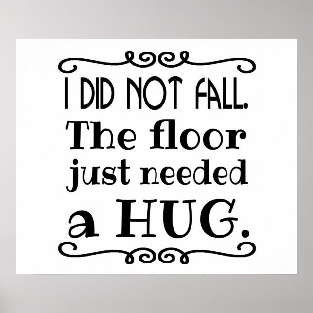 Póster Floor Hug Funny (Frente)