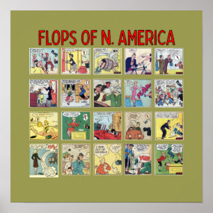 Póster "Flops of N. Poster de Estados Unidos