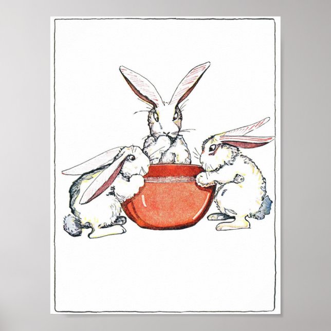Póster Flopsy, Mopsy y Cotton Tail (Frente)