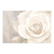 Flor abstracta de rosa blanca acuarela.