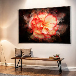 Póster Flor acuarela de Begonia - bb3