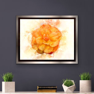 Póster Flor acuarela de Begonia - wb2