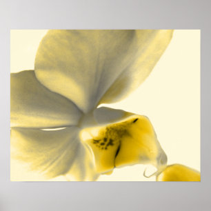 Póster Flor artística en tonos amarillos