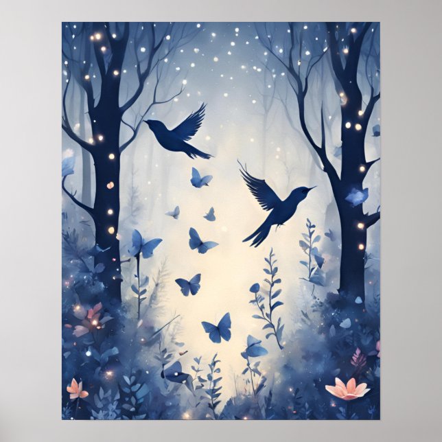 Póster Flor AZUL DE SOFT SOFT (Frente)