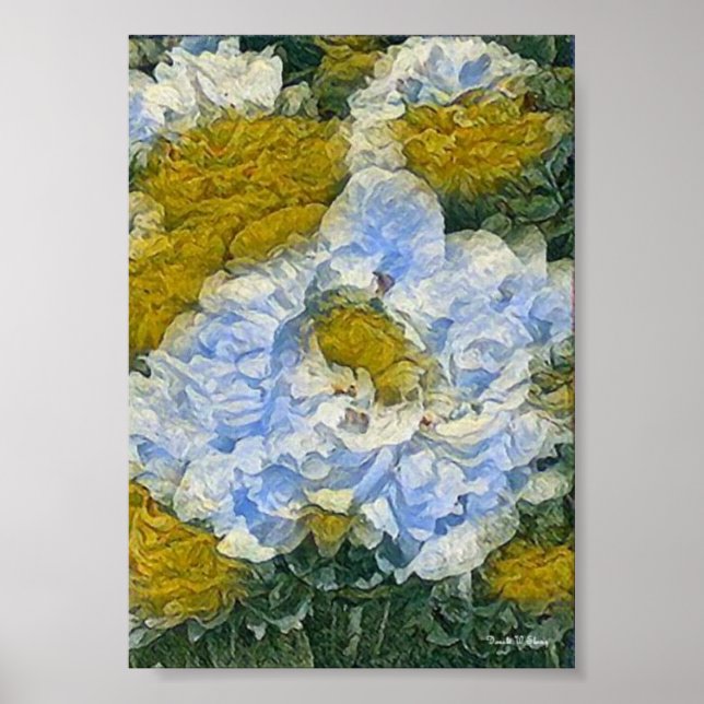 Póster Flor blanca (Frente)