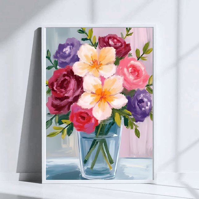 Póster Flor Bouquet acuarela Pintado Floral (Subido por el creador)
