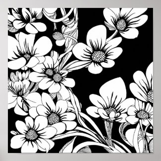 Póster Flor Bouquet Naturaleza Floral Tinta Coloración Pá